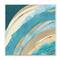 Stupell Industries Blue Wave Rainbow Abstract Blue Beige Arches,12" x 12"